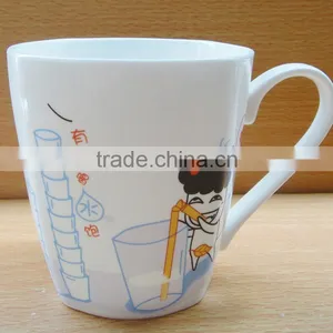 250ml Porcelain Mug With Lid 250ml Round Cermaic Mug With Lid 250ml Round Tea Mug With Lid thumbnail-6