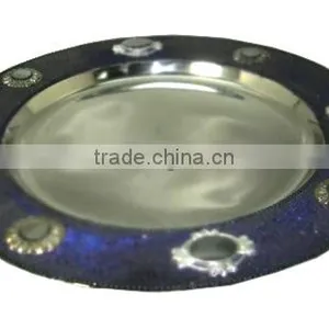 Shinny Embossed Charger Plates For Wedding thumbnail-1