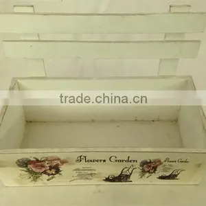 Hot Sale Garden Decoration Flower Box, Shabby Chic Flower Pot thumbnail-2