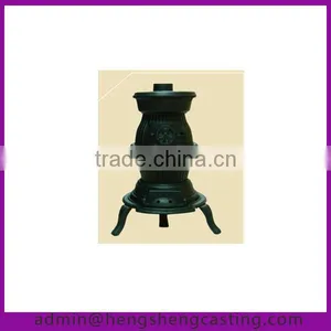 Antique Outdoor Cast Iron Wood Burning Stove thumbnail-1