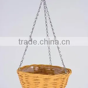 Natural Garden Wicker Hanging Flower Baskets thumbnail-3