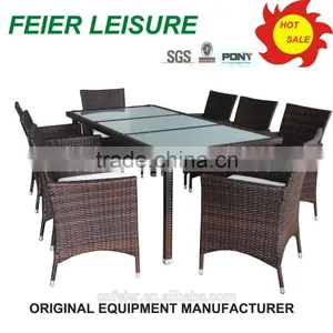 Outdoor Rattan/wicker Furniture Wrought Iron Garden Table Chair thumbnail-1