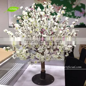GNW BLS067 Artificial Indoor Trees White Cherry Blossom for Wedding Centerpieces 1m High thumbnail-1