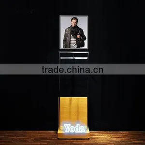 Wall Mount Clothing Display Shelf for Men's Garment Store thumbnail-4
