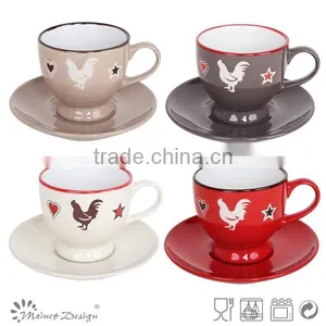 Wholesale Ceramic Chicken Tea Cup and Saucer thumbnail-1