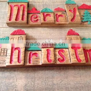Merry Christmas Sign, Vintage Christmas Decor, Christmas Houses thumbnail-1