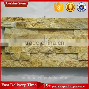 Outdoor Wall Yellow Slate Tile Landscaping Slate Rock thumbnail-1