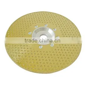 Electroplated Diamond Saw Blades for Soapstones /Electroplated Diamond Cutting Disc With Flang thumbnail-1