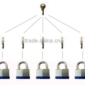 Laminated Padlock With Master Key System thumbnail-1