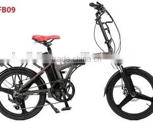 CE 36V 250W Foldable Electric Folding Bike One-piece Aluminum Alloy Wheel thumbnail-1