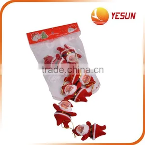SET OF 6PCS FATHER CHRISTMAS PENDANT,Santa Claus Pendant Sets ,PVC Christmas Pendant Sets thumbnail-1