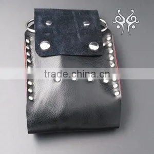 New Products Leather Hair Scissor Shear Holster Pouch Holder Case for Hairdresser With Waist Shoulder Belt thumbnail-1