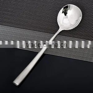 LFGB Stainless Steel Kitchen Utensil Korea Round Spoon HT62 thumbnail-3