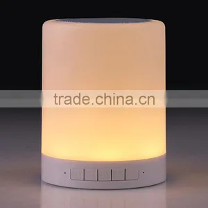 MP3 Player Portable Led Touch Sensor Table Lamp With Mini Bluetooth Speaker thumbnail-3