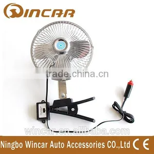 12V/ 24V Mini Electric Fan Oscillating Car Fan thumbnail-2