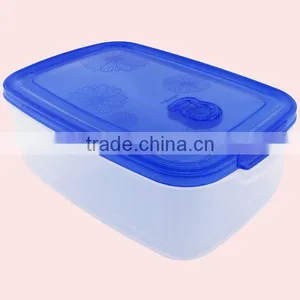 4Pcs Lunch Container Clear Plastic Storage Box Set thumbnail-3