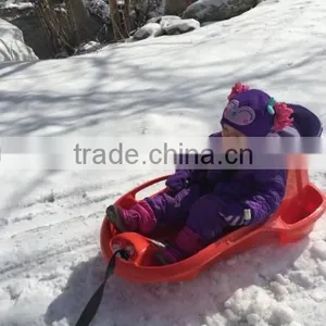 Baby Luge Bebe Plastic Towable Kids Snow Sled With Backrest,toddler Pull Sled -30temp 24h Cold Resistance Test thumbnail-3