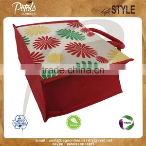 PP Laminated Juco Tote Bag With Padded Rope Handle thumbnail-3