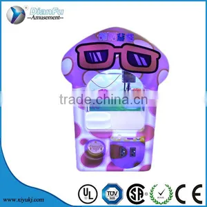 2015 New Prize Claw Crane Machine Mushroom /coin Operated Plush Mini Candy Toy Doll Vending Crane Machine for Sale thumbnail-1