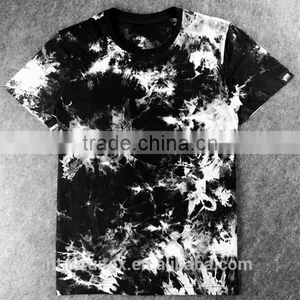 Men's Black & White Tie Dye T-shirt ,cotton Jersey T-shirt, Customized T-shirt thumbnail-1