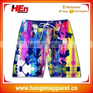 Hongen Apparel OEM Service Male Swimming Shorts 4 Way Stretch Board Shorts thumbnail-1
