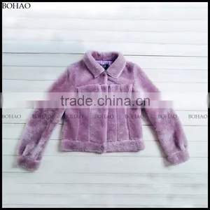 New Winter Clothes Star Loves Wool Cloth With Soft Nap Women Winter Imitation Sheep Fur Jacket thumbnail-5