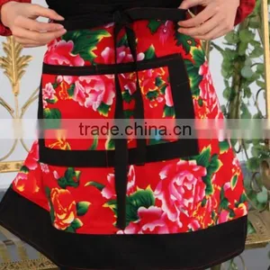 Personality Printing Bust Cotton Apron, Restaurant Milk Tea Shop Half Short Corset thumbnail-2