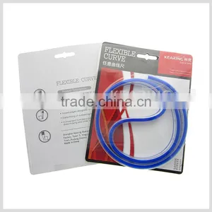 Kearing Brand 60cm Flexible Plastic Curve Ruler With Blister Card Package for Fashion Design#KF-60 thumbnail-1