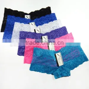 Sexy Transparent Lace Boyshorts Preteen Panty Lingerie thumbnail-1