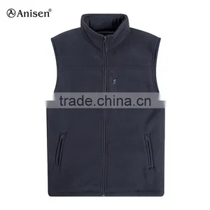 Wholesale Custom Oem Polar Fleece Outdoor Men Vests thumbnail-1