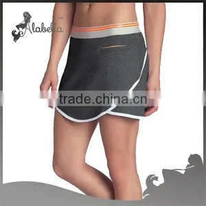 Paula Terry Sport Skirt& Marathon Terry Skirt &yoga Skirt With Front Welt Pocket thumbnail-1
