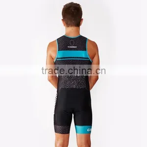 Custom Made One Piece Triathlon Suit Men With Powerband for Long Distance Riding, Tri Club Team thumbnail-2
