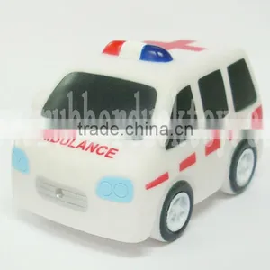 Floating Rubber Ambulance Toy , Hospital Ambulance Bath Toy , Squirt Rubber Ambulance Toy thumbnail-1