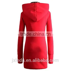 Women's Fashion Vintage Leopard Print Long Sleeve Hoodies Coat thumbnail-2
