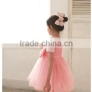 New Fashion Baby Girl Dress Pink Party Children Dress For Summer thumbnail-6