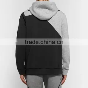 Custom Best Quality Plain Sport Hoodie Patchwork Pull Over Jersey Hoodies and Sweatshirts thumbnail-3