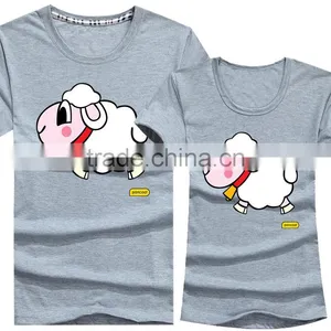 Top Fashion Gray Couple Korean Style T-Shirt thumbnail-1