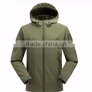 Dark Color Softshell Zipper-up Outdoor OEM Hik Ing Climbing Jacket thumbnail-1