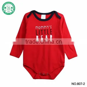 Mommy's Little Bear Interlock Long Sleeves Baby Onesie thumbnail-2