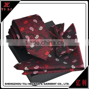 Red Mans Fashion Tie Cufflink Gift Set thumbnail-1