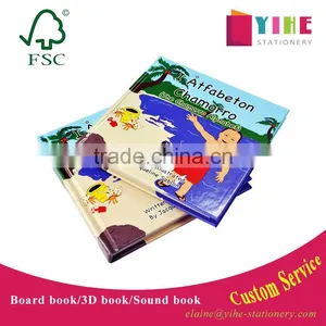 Children Color Carton Book Printing Custom Case Bound Board Book With Glossy/matt Vanish thumbnail-1