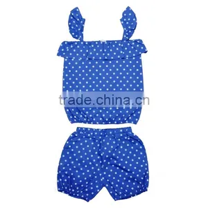 Wholesale 2 Pieces Full Polka Dot Top and Shorts Clothes Set thumbnail-1