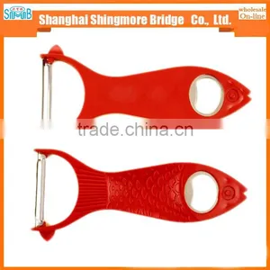 China Hot Sales Stainless Steel Fruit Peeler and Bottle Opener in Low Price thumbnail-2