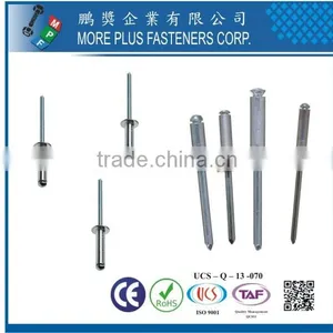 Made in Taiwan Manufacturer Aluminum DIN Open End Blind Rivet thumbnail-3