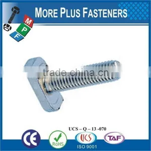 Made In Taiwan Metric Stainless Steel Zinc Plated T Bolt thumbnail-2