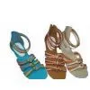 Comfortable PU Material Ankle Cuff Flat Sandal Support Customer Logo thumbnail-1