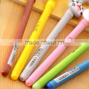 Cute Novel Cartoon Animal Pipe Sucker Shape Promotional Gel Pen for School Kids thumbnail-4