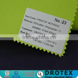 Comfortable CVC Flame Retardant Anti Static Cloth thumbnail-2