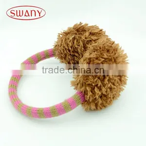 Reliable High Tensile Winter Grey Pompon Earmuffs thumbnail-2