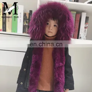 Newest Baby Products China Suppliers Child Genuine Rabbit Fur Kids Winter Clothes thumbnail-3